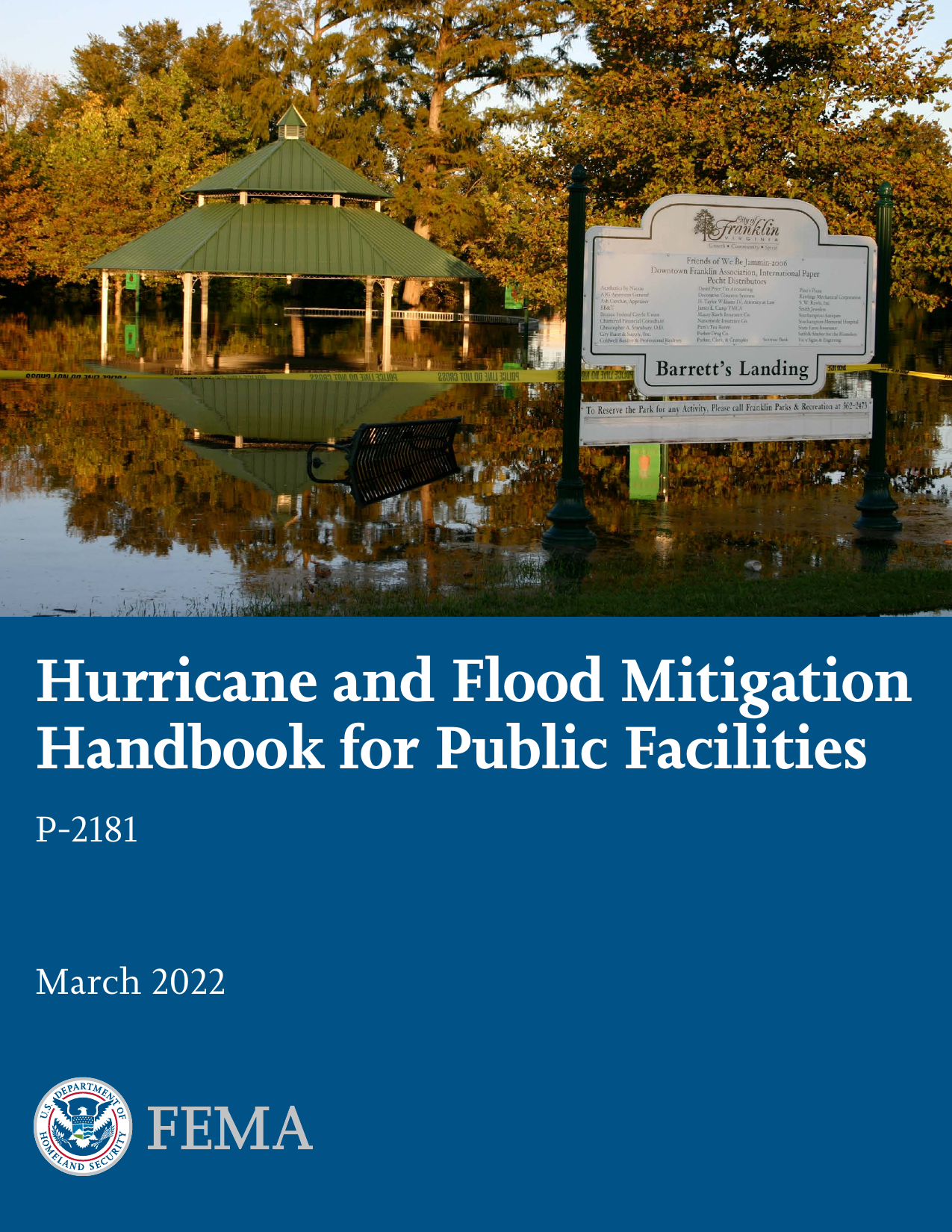 FEMA P-2181: Hurricane and Flood Mitigation Handbook for Public Facilities