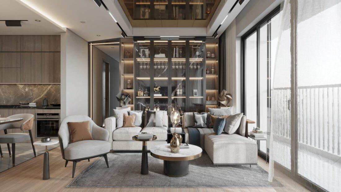 Interior Kitchen – Livingroom 281 Scene