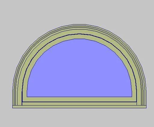 Kolbe Ultra Series 1-Wide Outswing Entrance Half-Circle Direct Set Units