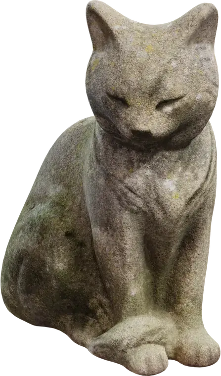 Concrete Cat Statue