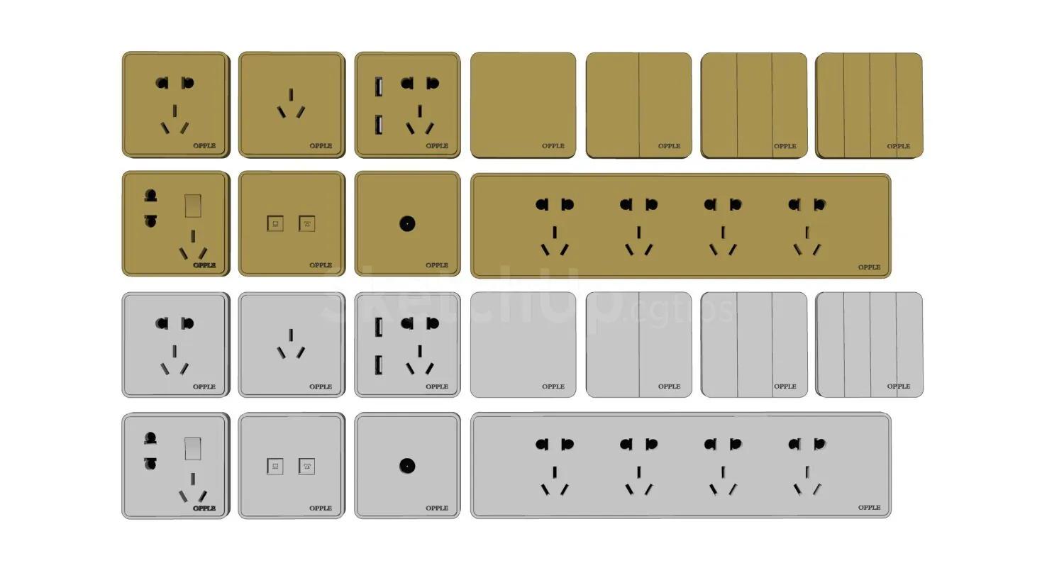 Electrical outlets and switches