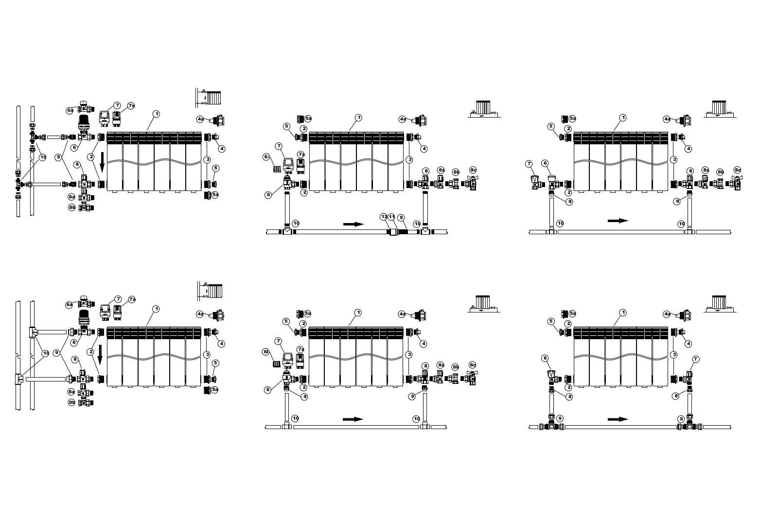 Connecting radiators