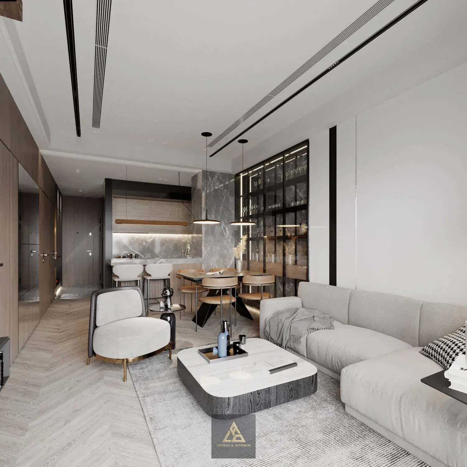 Interior Scene Model Livingroom 595