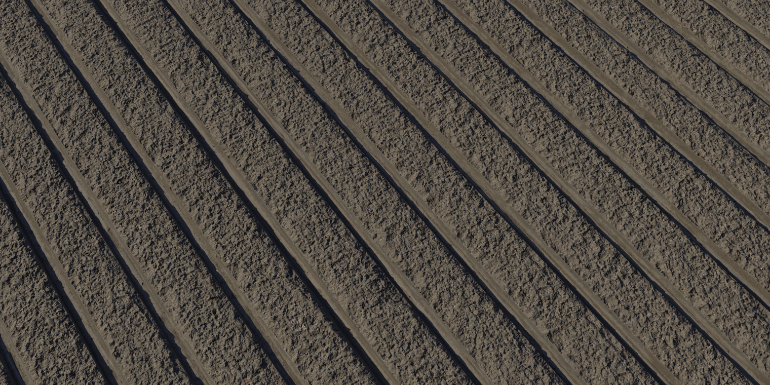 Ribbed Concrete Wall