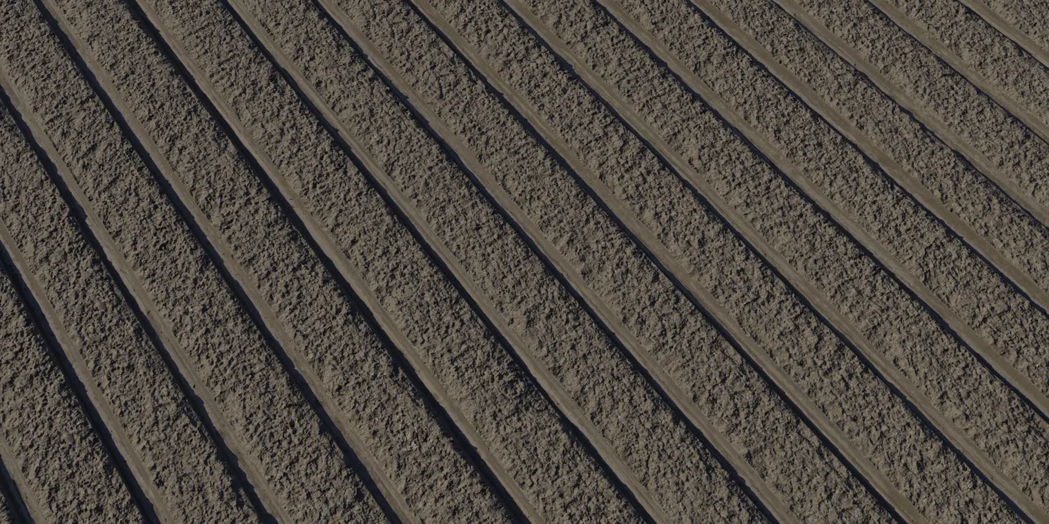 Ribbed Concrete Wall