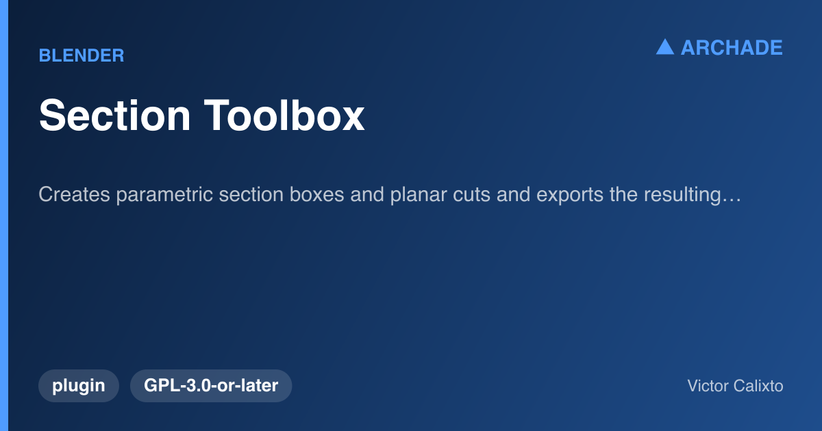 Section Toolbox