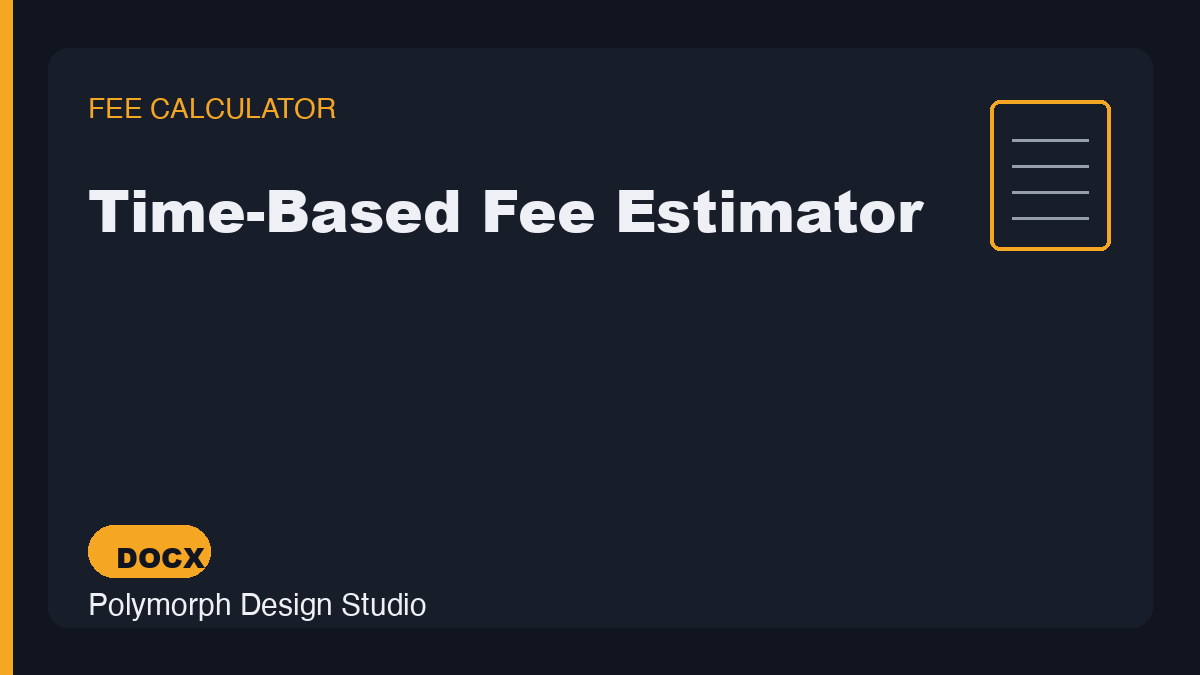 Time-Based Fee Estimator