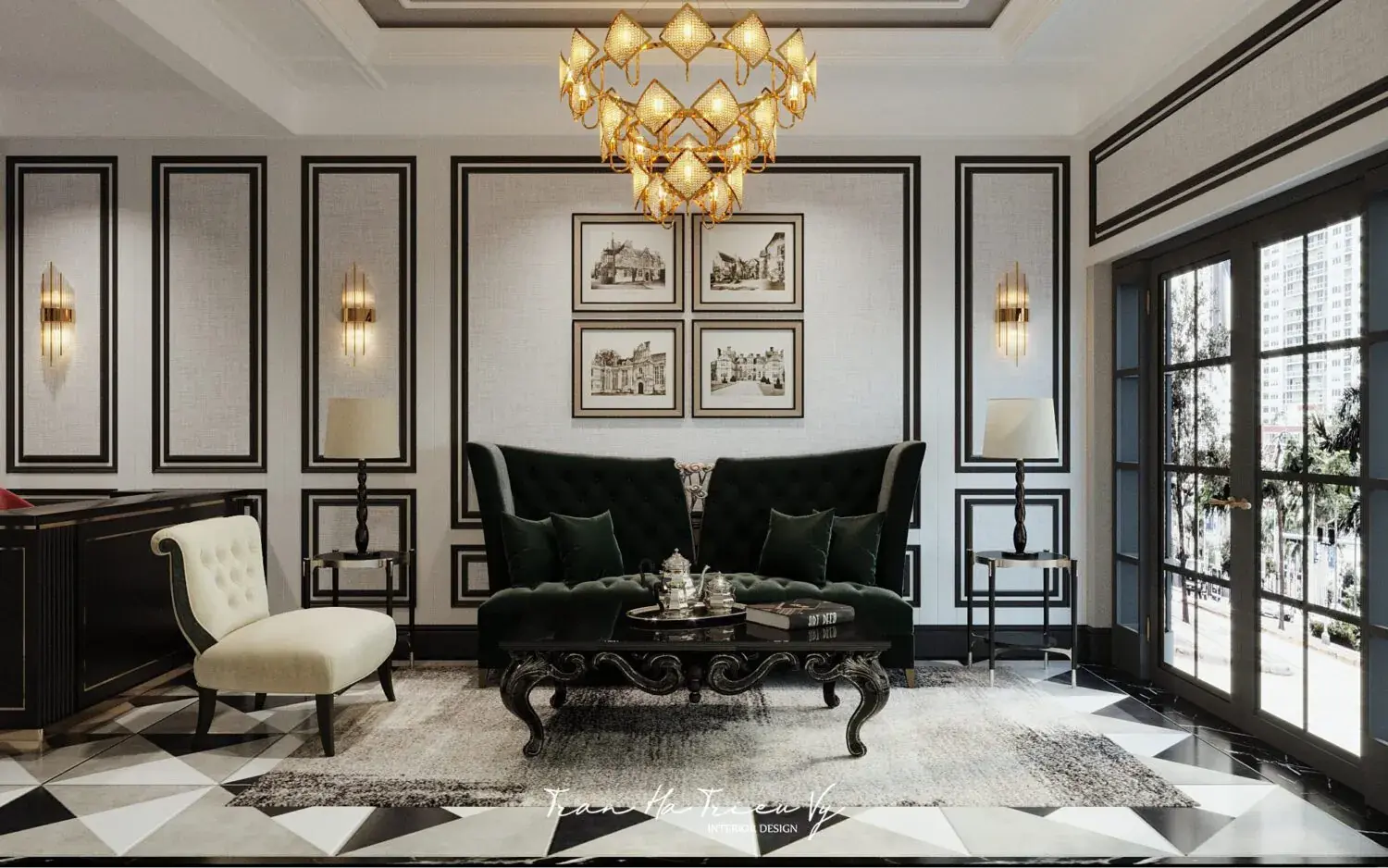 Living Room – Kitchen Interior