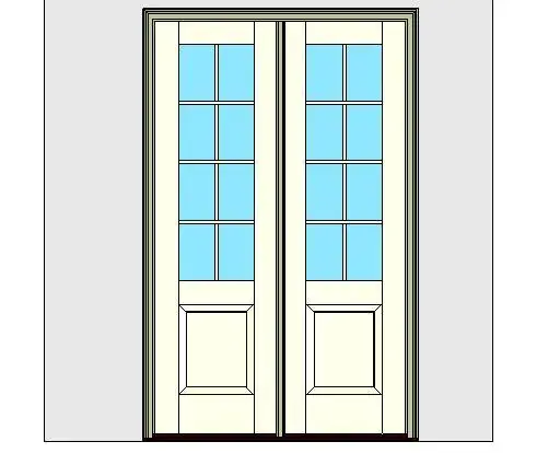 Kolbe Ultra Series Outswing Entrance Door 2-Wide 1-Panel Standard Sill Units