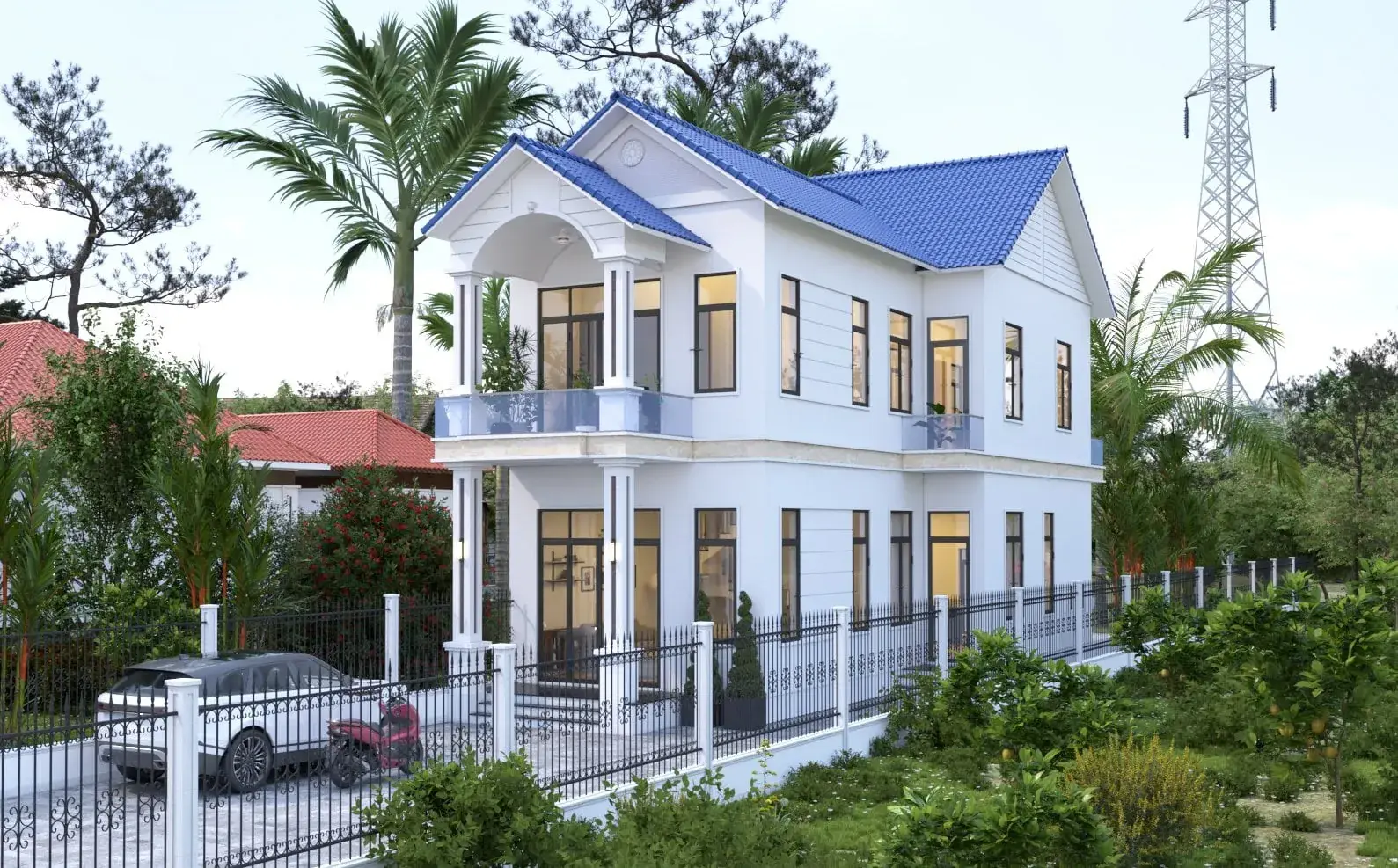 Exterior Villa Scene