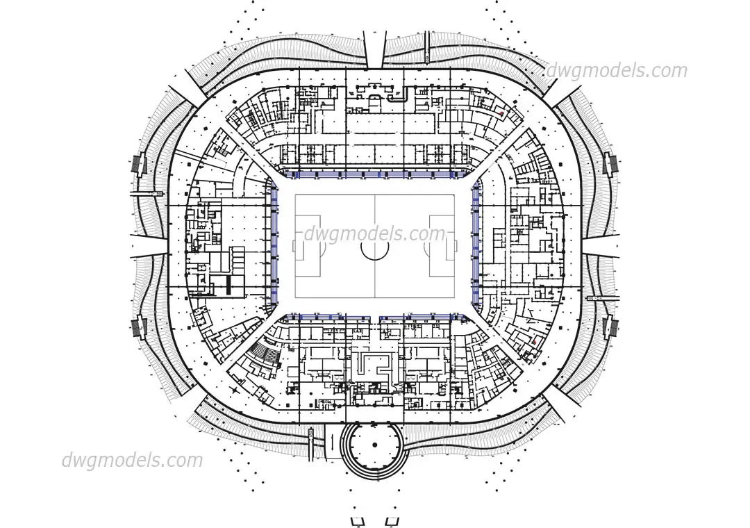 Stadium4-Level Ground — preview 1 (dwgmodels.com, CC0)