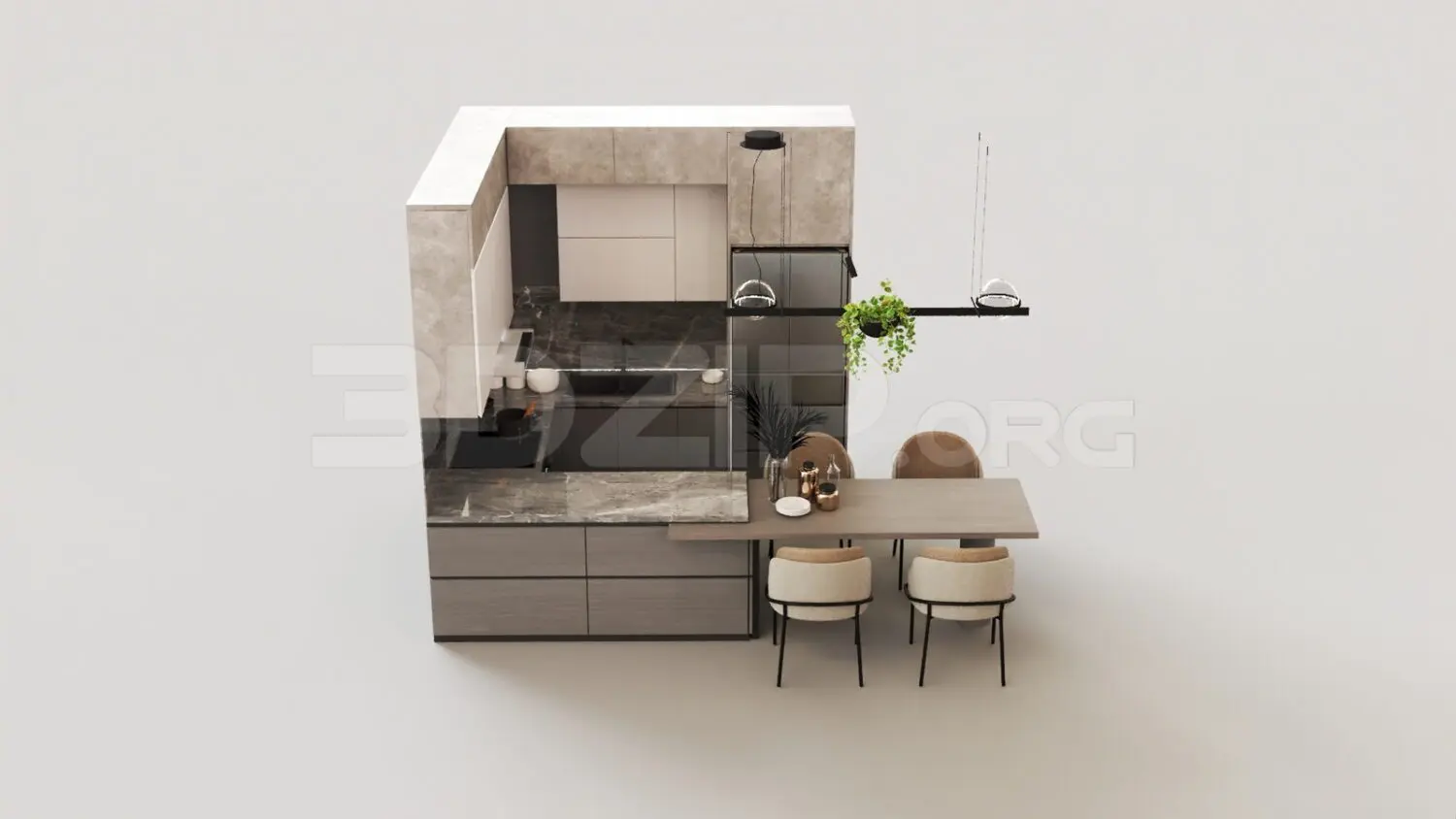 Kitchen — preview 1 (3dzip, CC0)