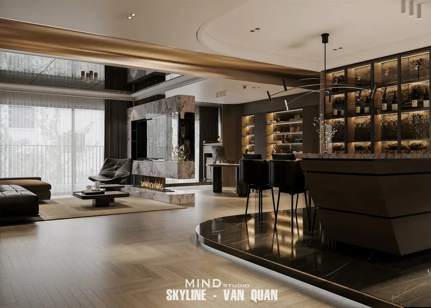 Living Room – Kitchen Interior