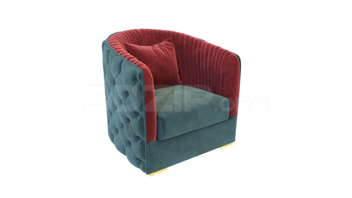 Armchair — preview 1 (3dzip, CC0)