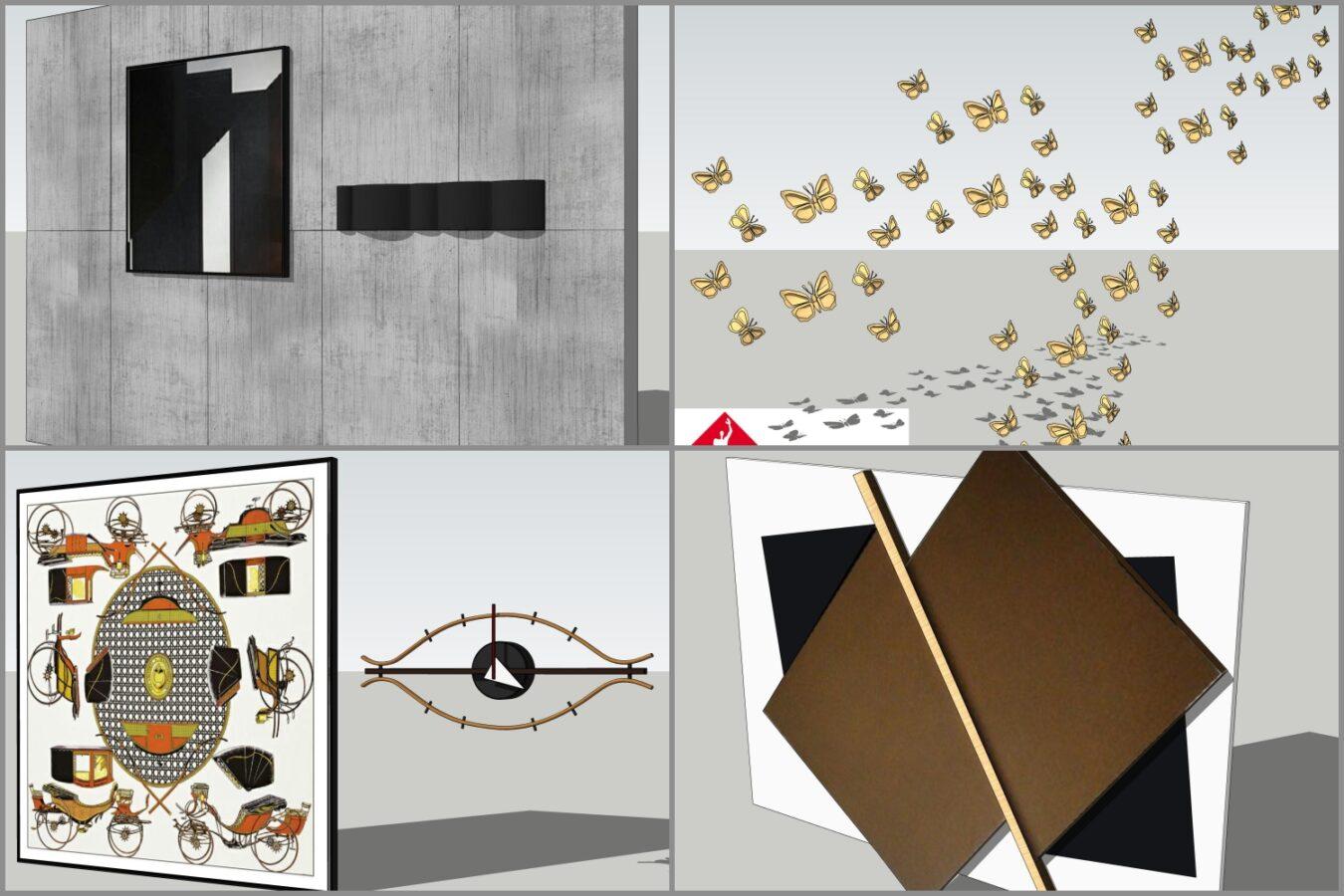 Combo Walldecor and Screen