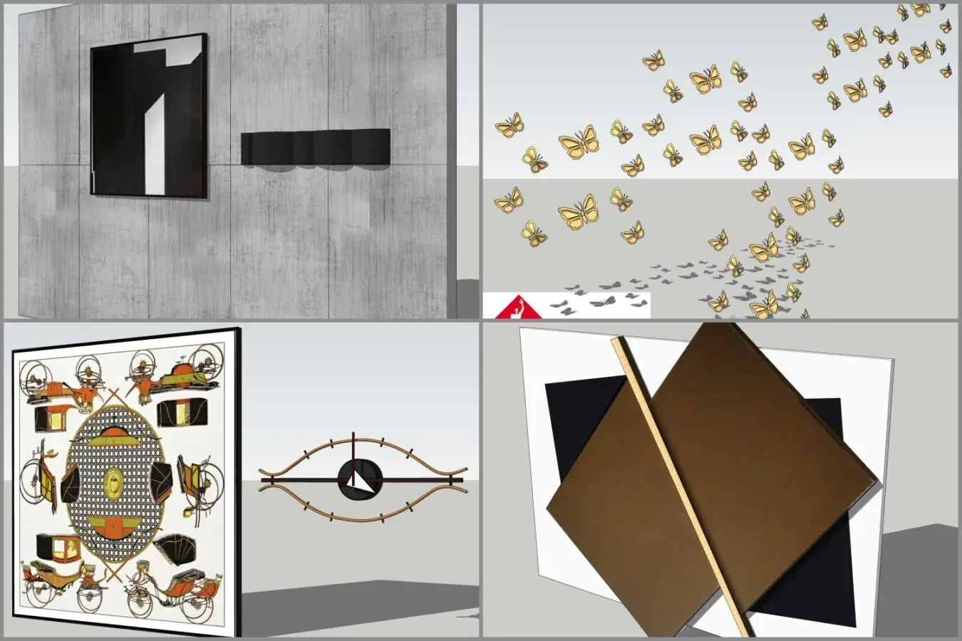 Combo Walldecor and Screen