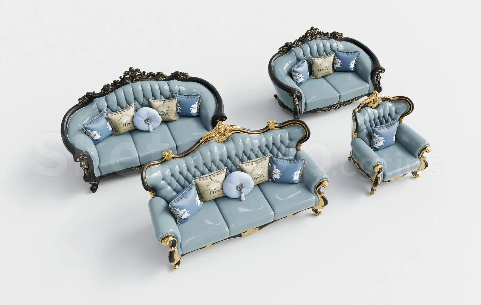 Neoclassical Sofa — preview 1 (cgtips)