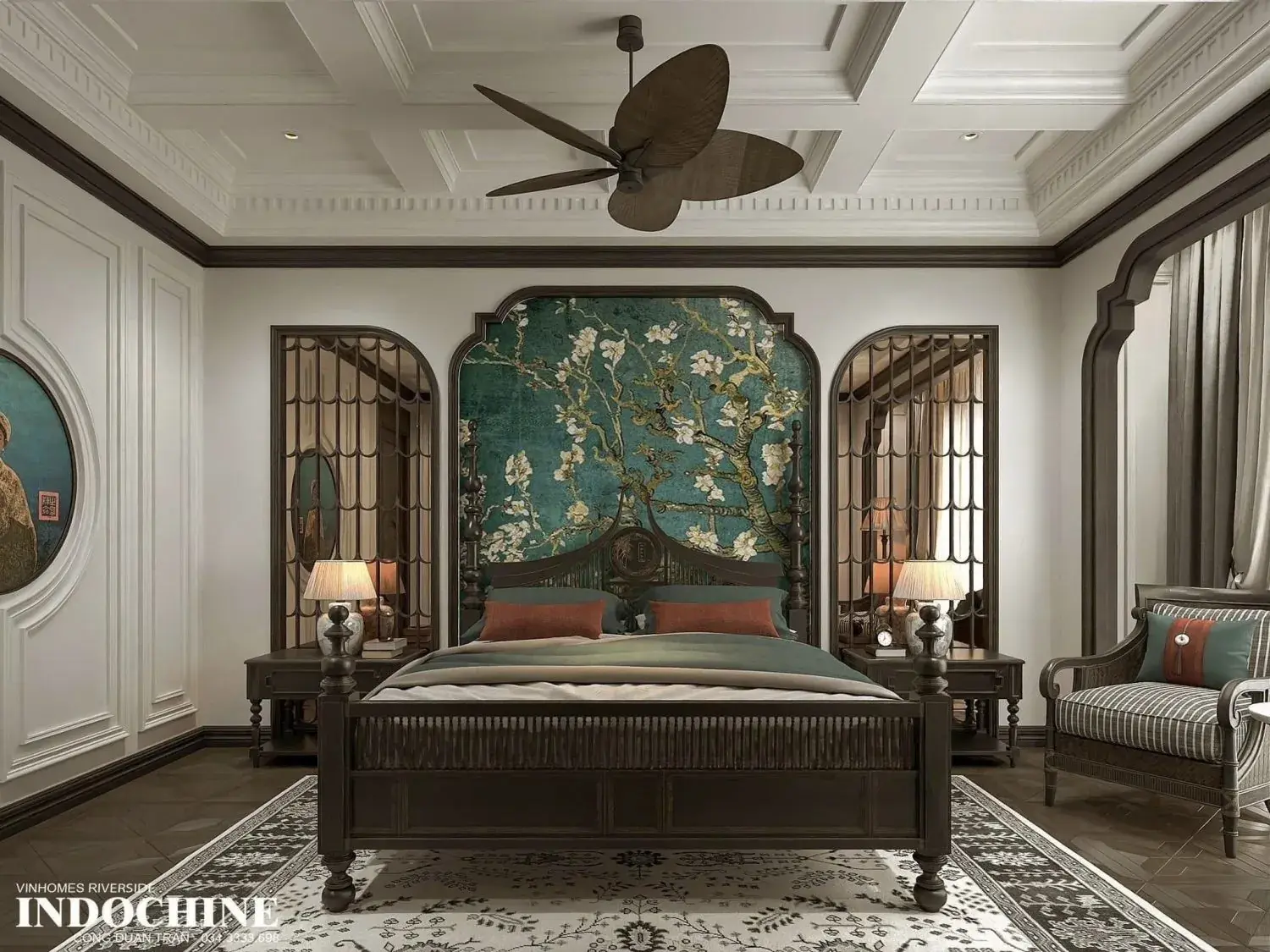 Indochine Master Bedroom Interior