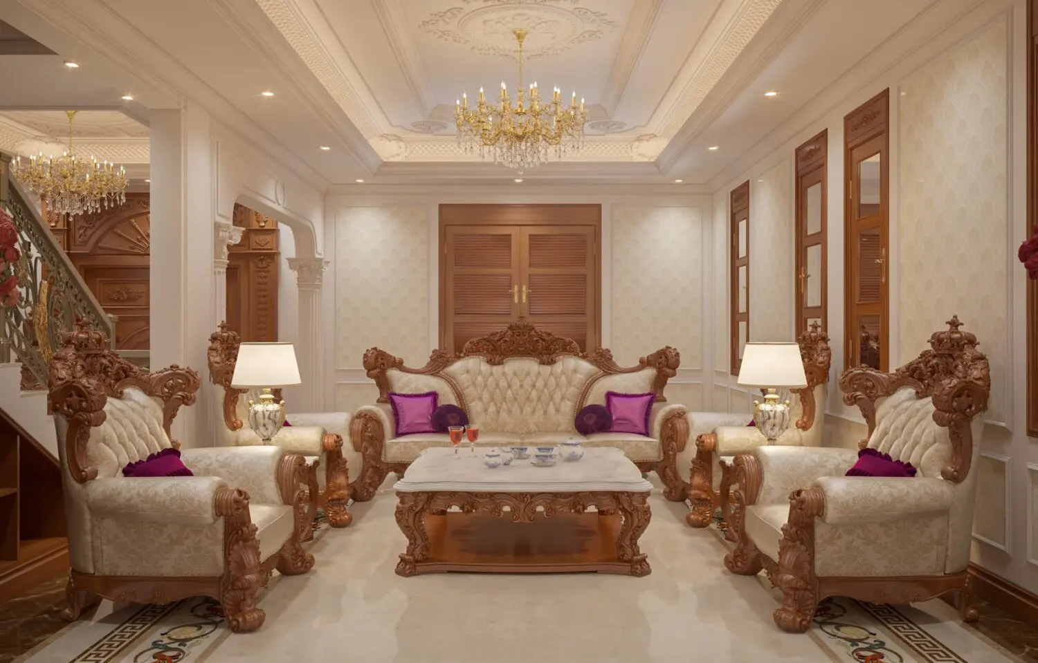 Living Room – Kitchen — preview 1, by Do Huu Dat (3dzip)