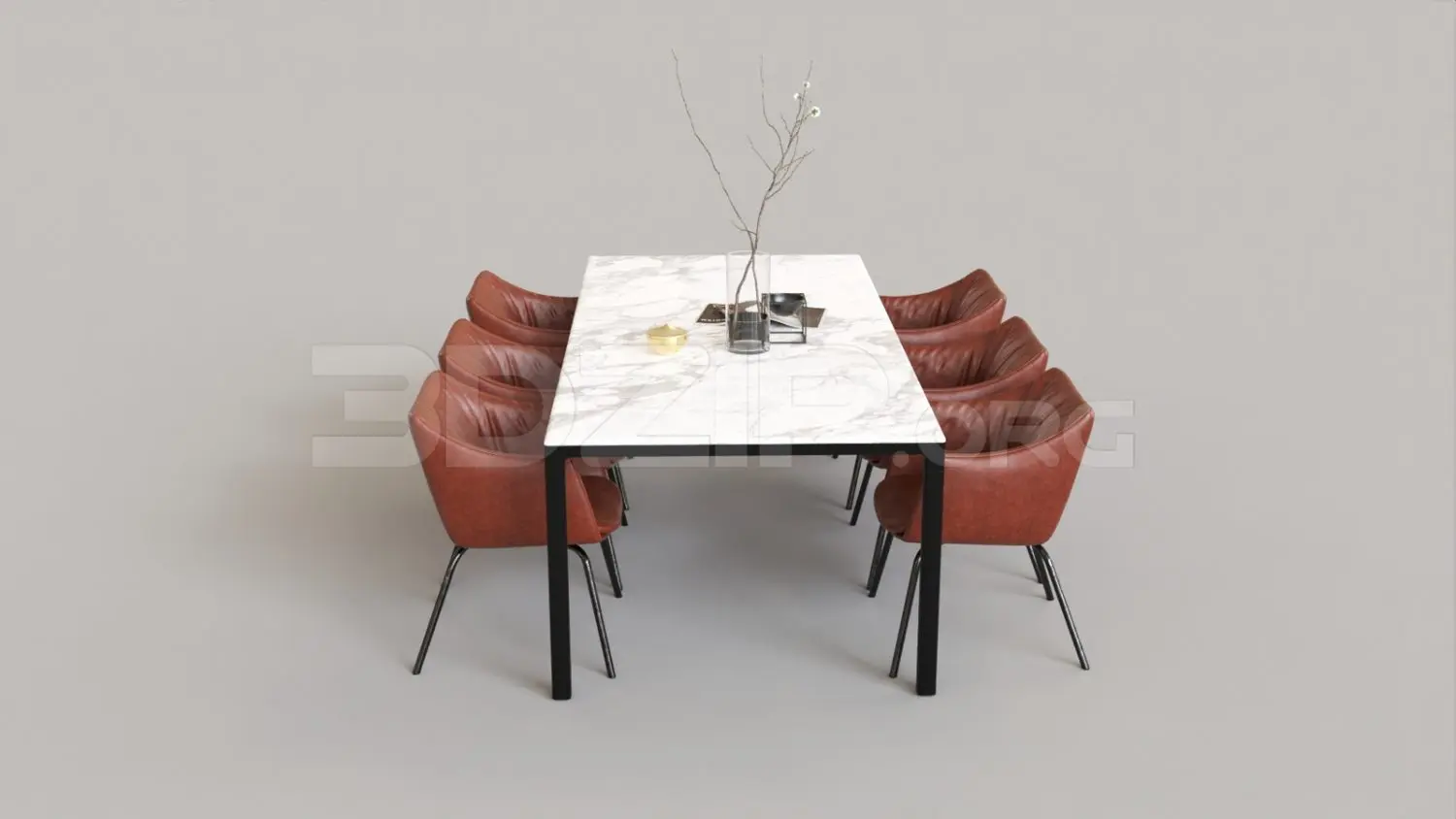 Dining Table And Chair — preview 1 (3dzip, CC0)