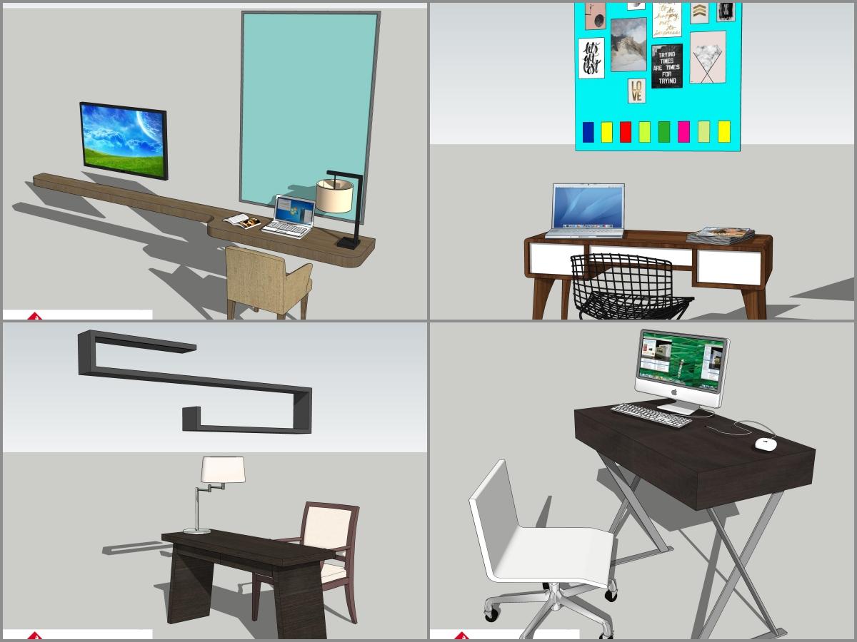 Combo study modern Desk