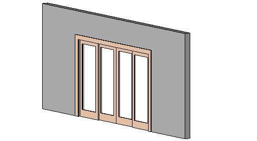 Four Panel Sliding Door