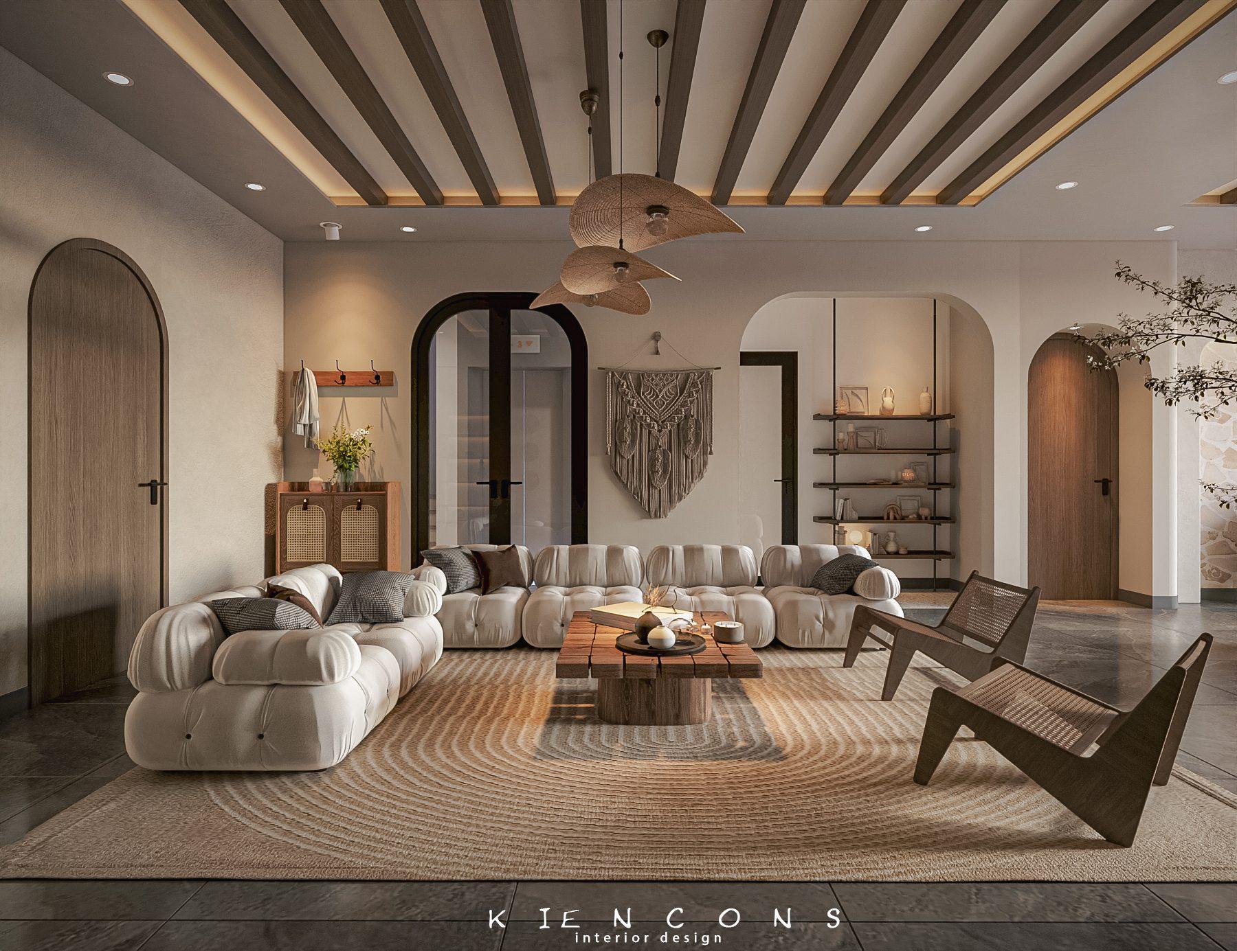 Living Room – Kitchen Interior — preview 1, by Kts Nhat Minh (3dzip)