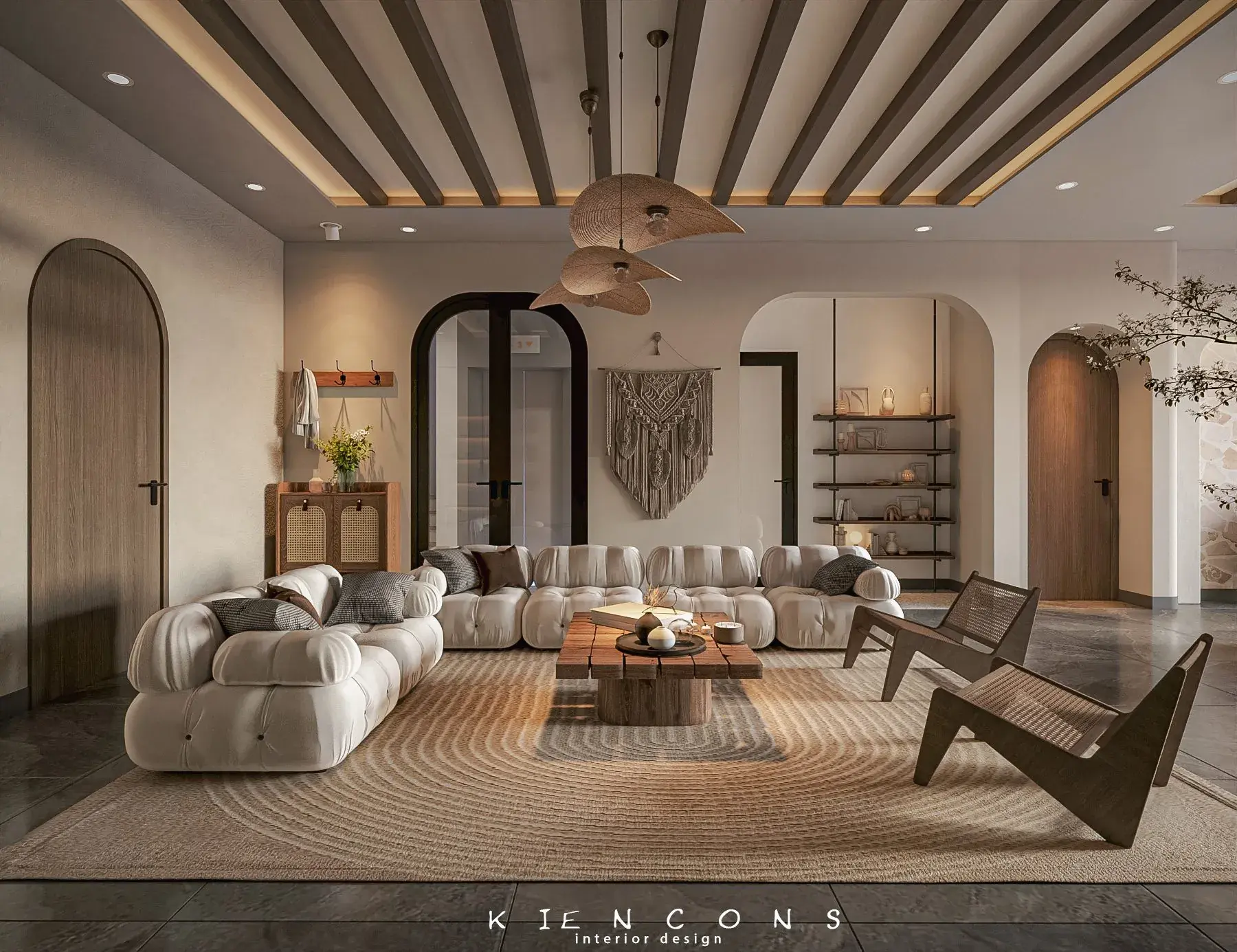 Living Room – Kitchen Interior