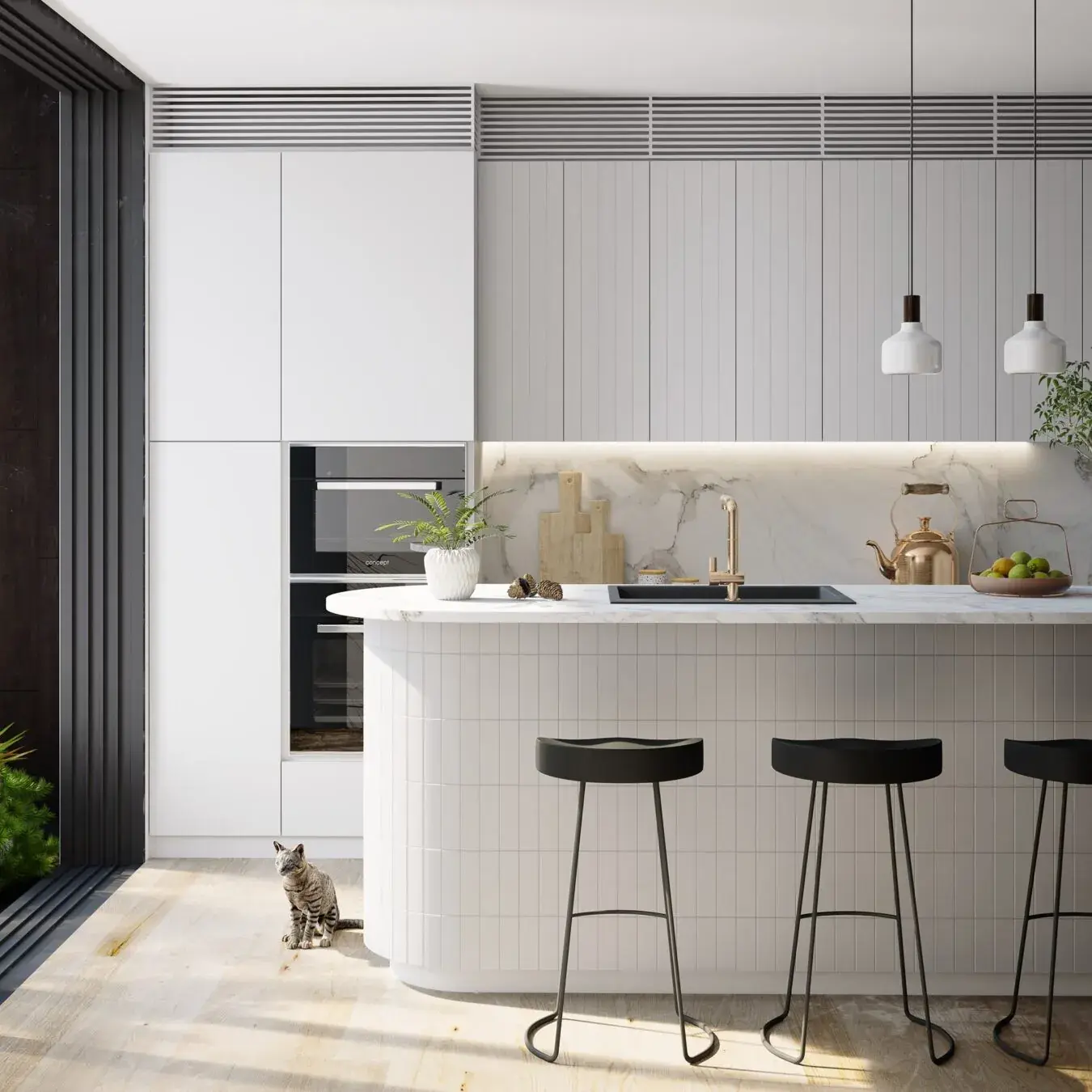 Kitchen Room Model Interior