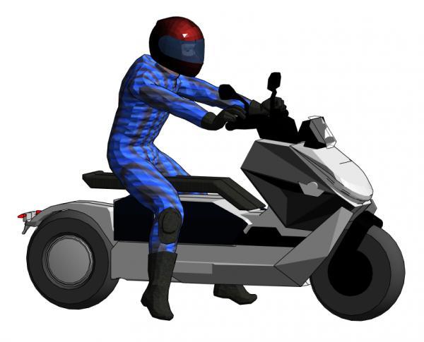 Futuristic Motorcycle