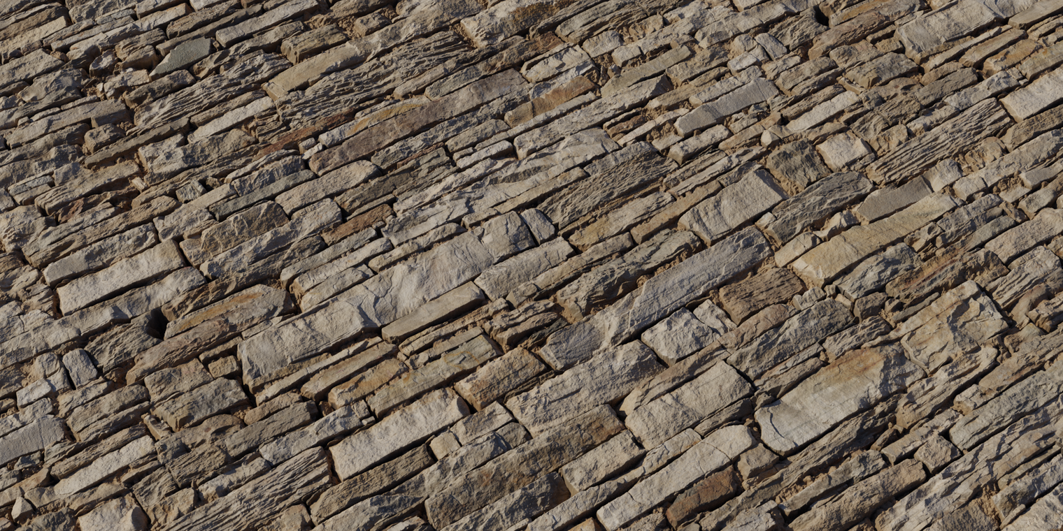 Rustic Stone Wall 2