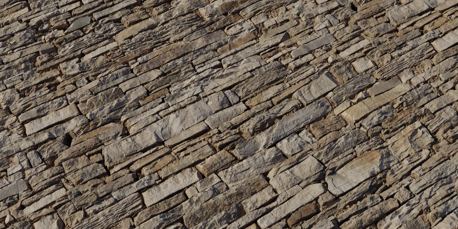 Rustic Stone Wall 2