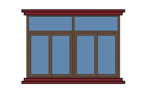 Aluminium Window With Sill And Lintel