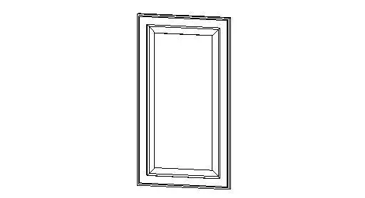 Raised Panel Cabinet Door — preview 1, by Charles G (RevitCity, CC0)