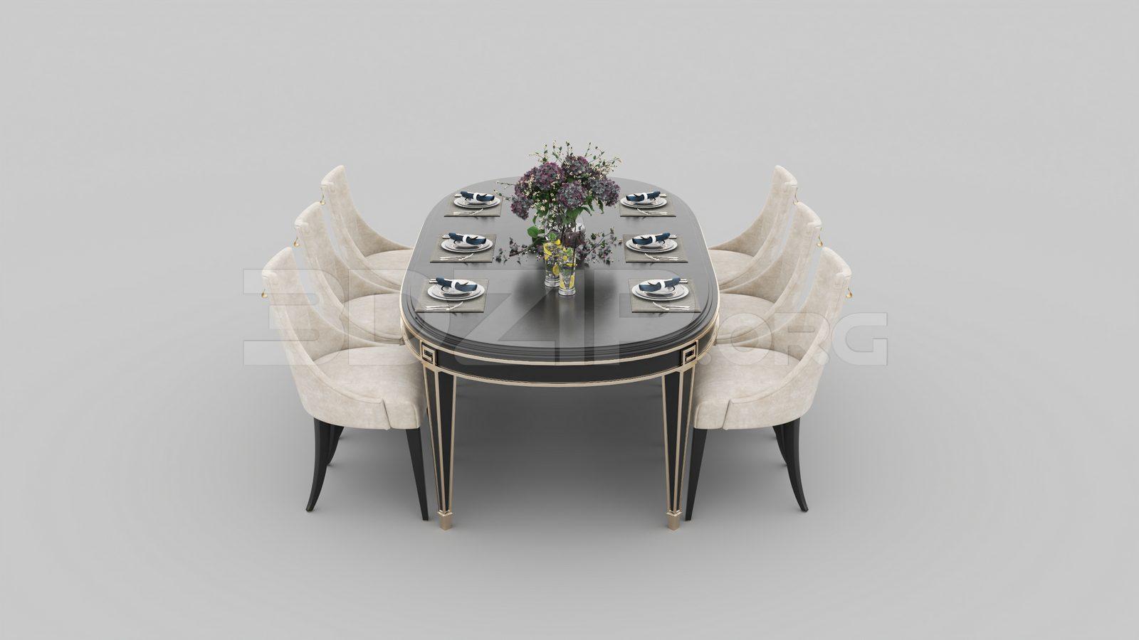 Dining Table And Chair — preview 1 (3dzip)