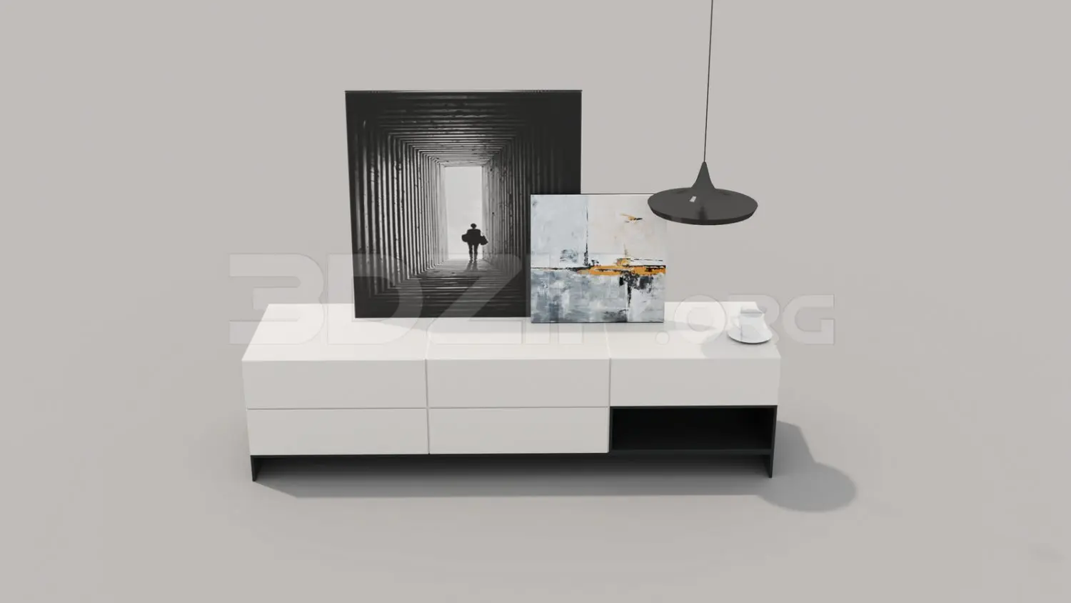 TV Cabinet — preview 1 (3dzip, CC0)