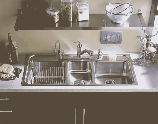 Kohler - K-3248-1 Ballad Triple Basin Sink
