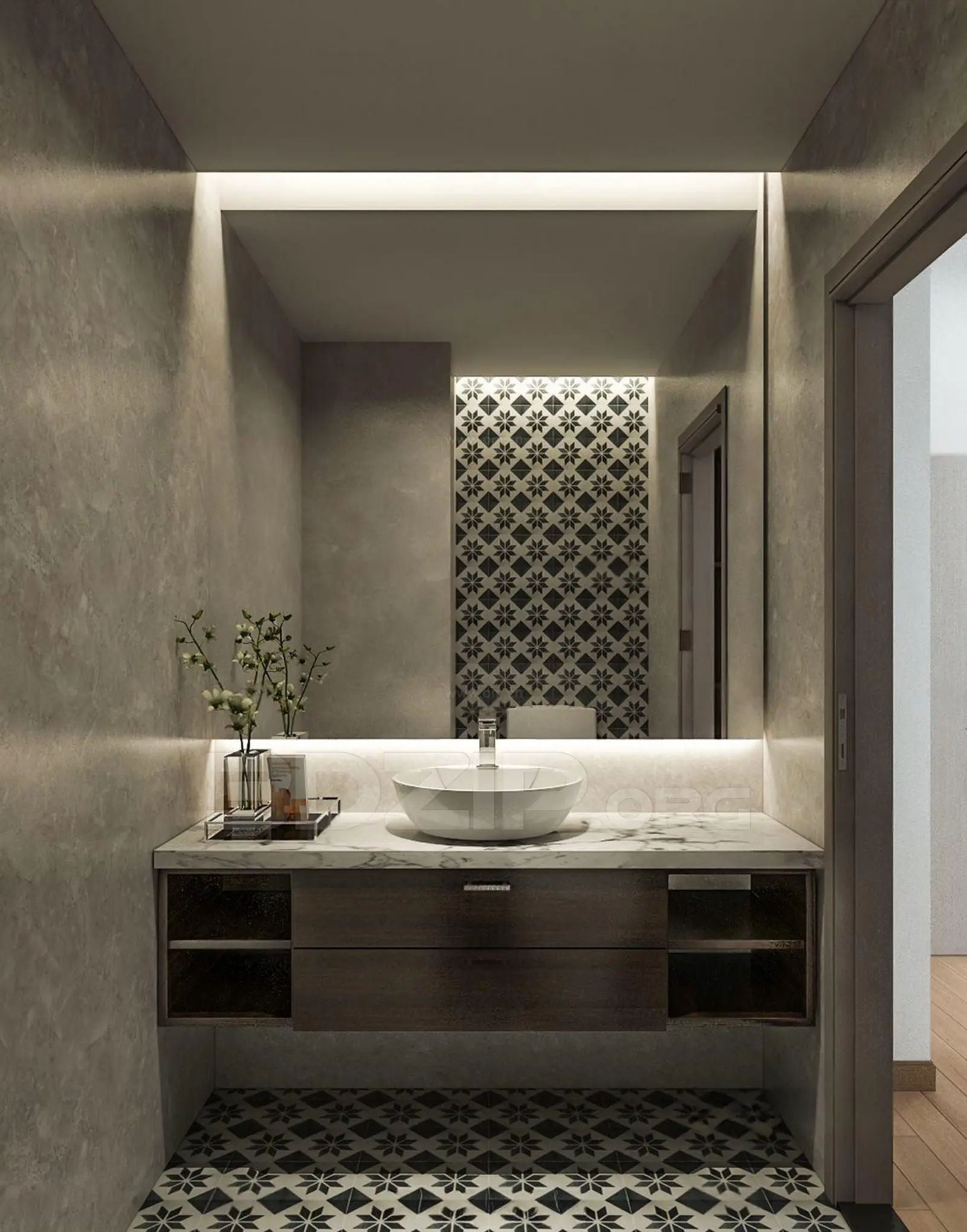 Bathroom Interior — preview 1 (3dzip)