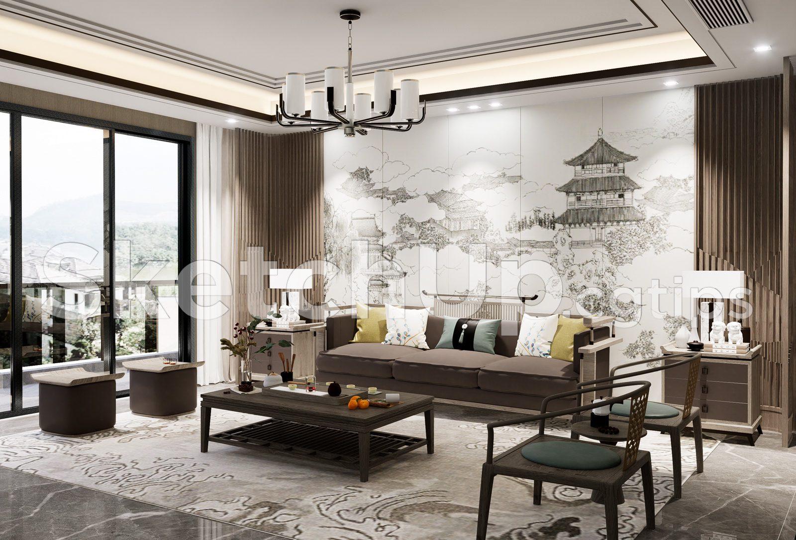 Indochine Living Room Interior