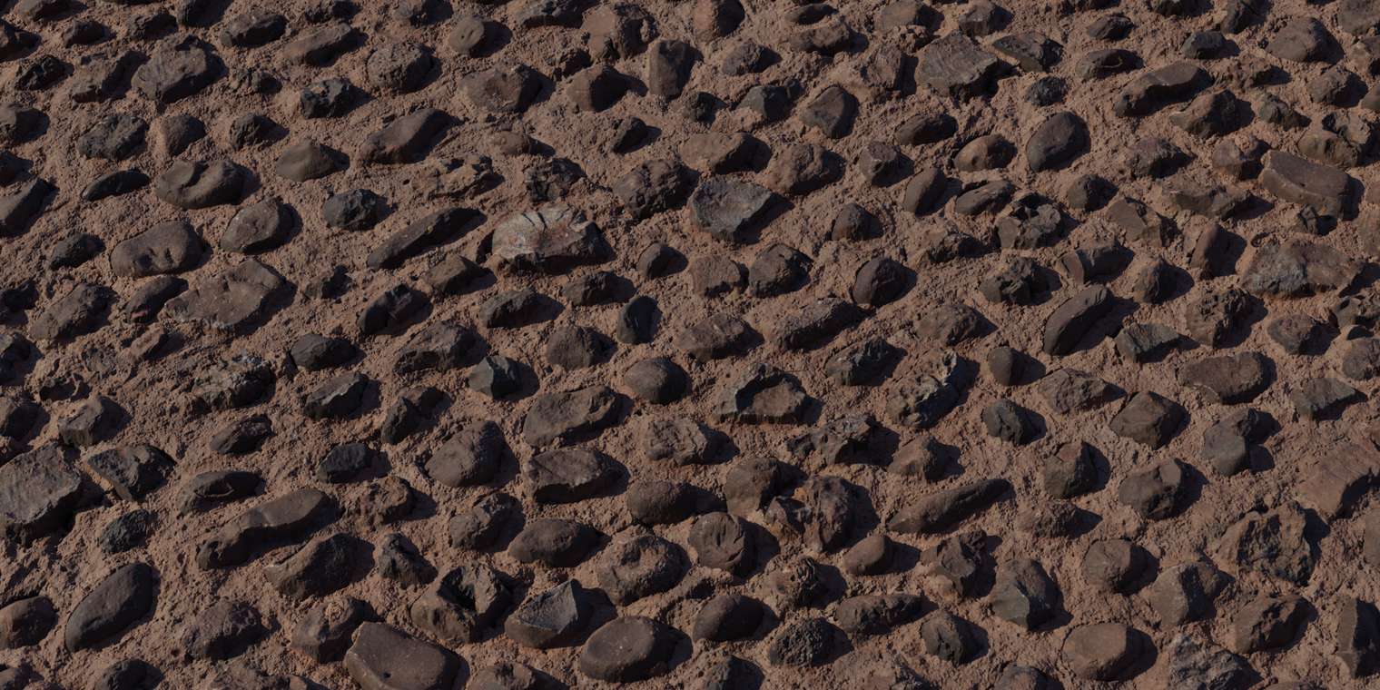 Stone Embedded Concrete