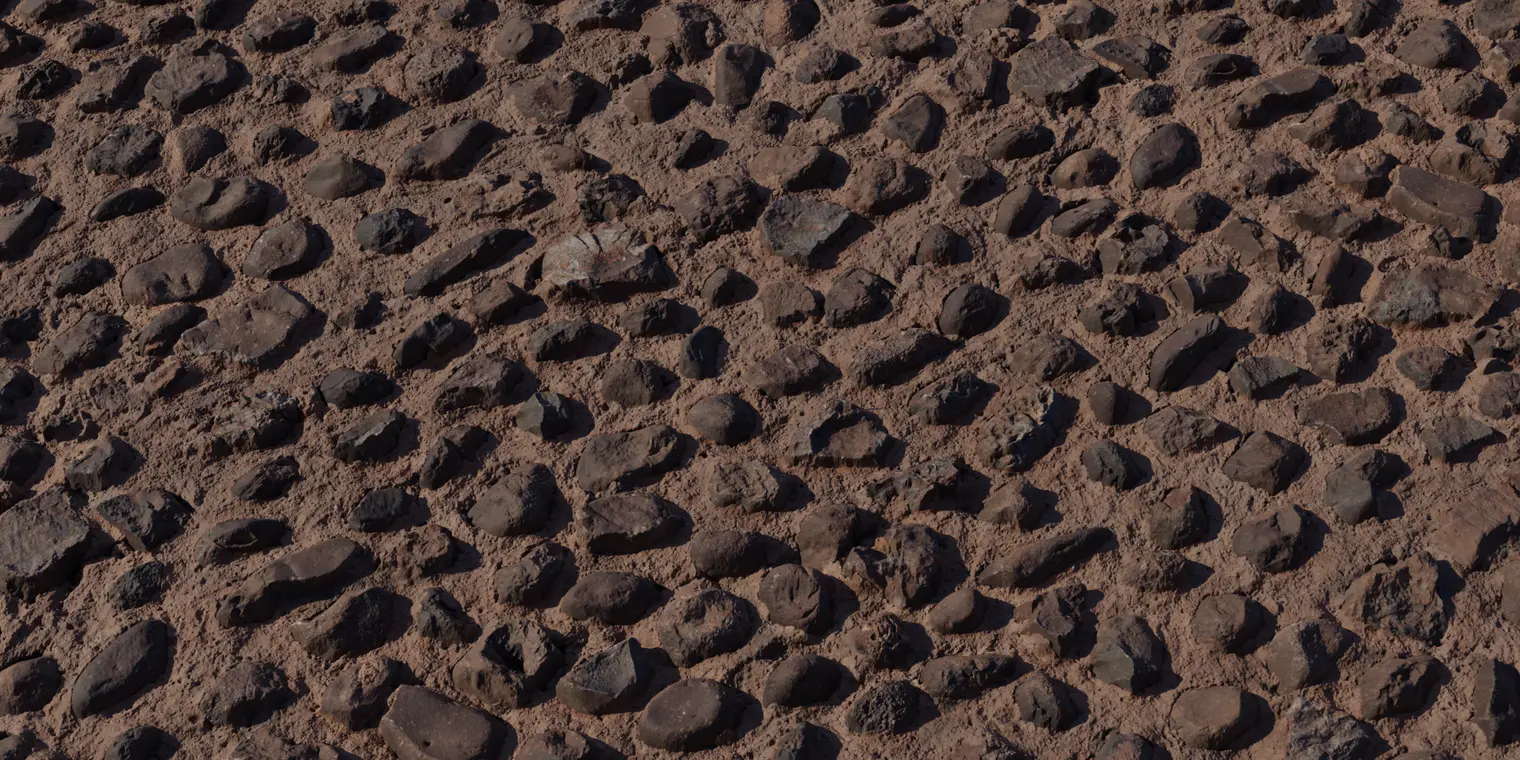 Stone Embedded Concrete
