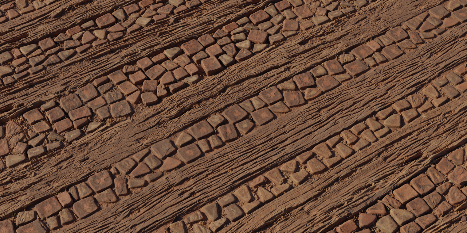 Wood Stone Pathway