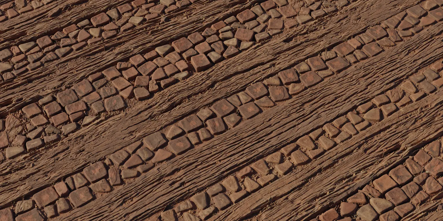 Wood Stone Pathway