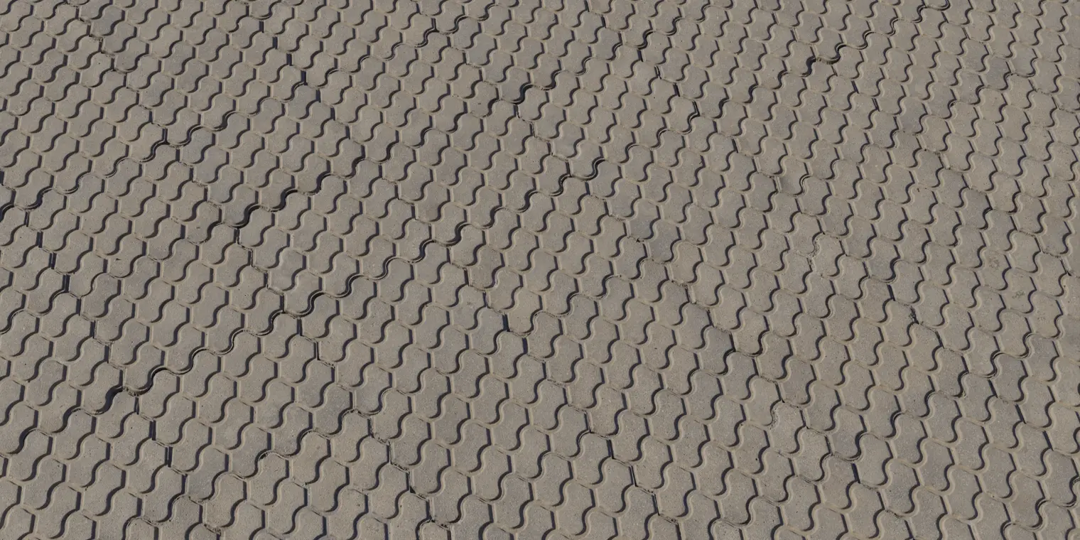 Patterned Concrete Pavers — preview 1, by Amal Kumar (Poly Haven, CC0)