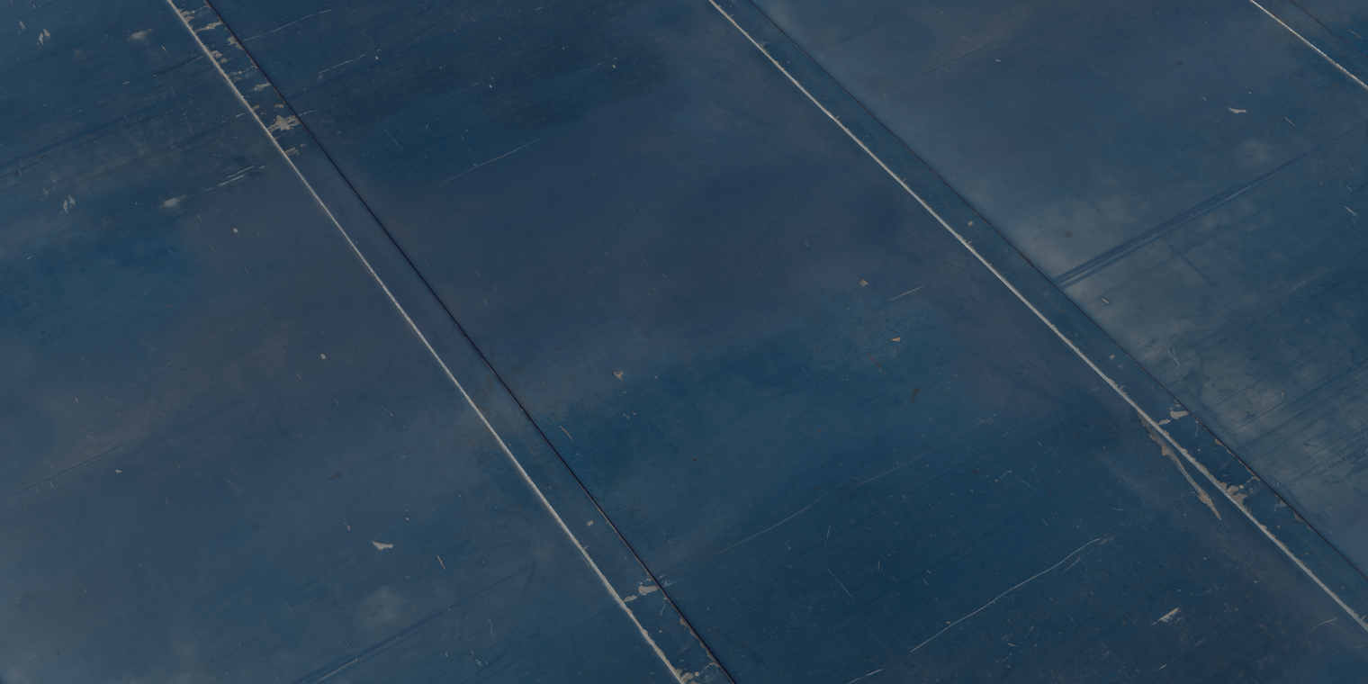 Blue Metal Plate