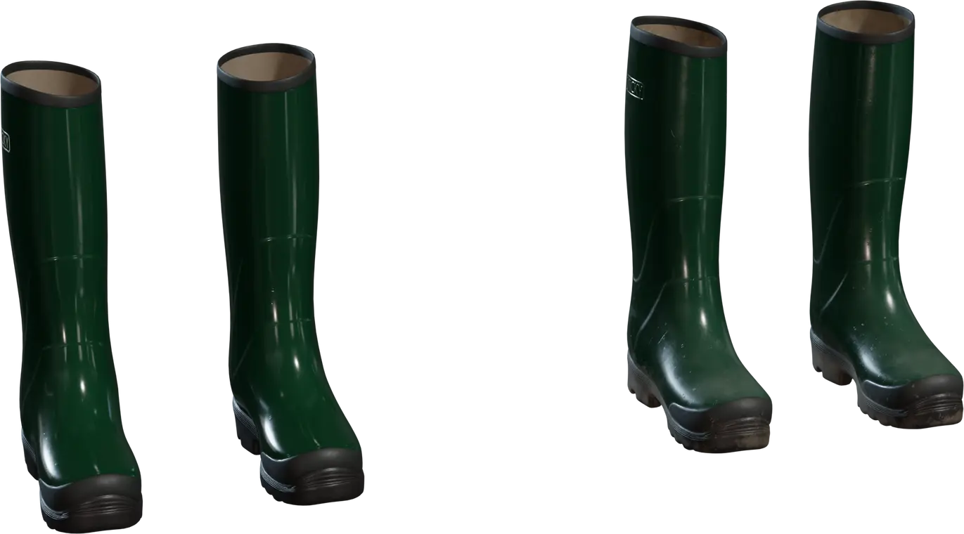 Rubber Boots — preview 1, by L (Poly Haven, CC0)