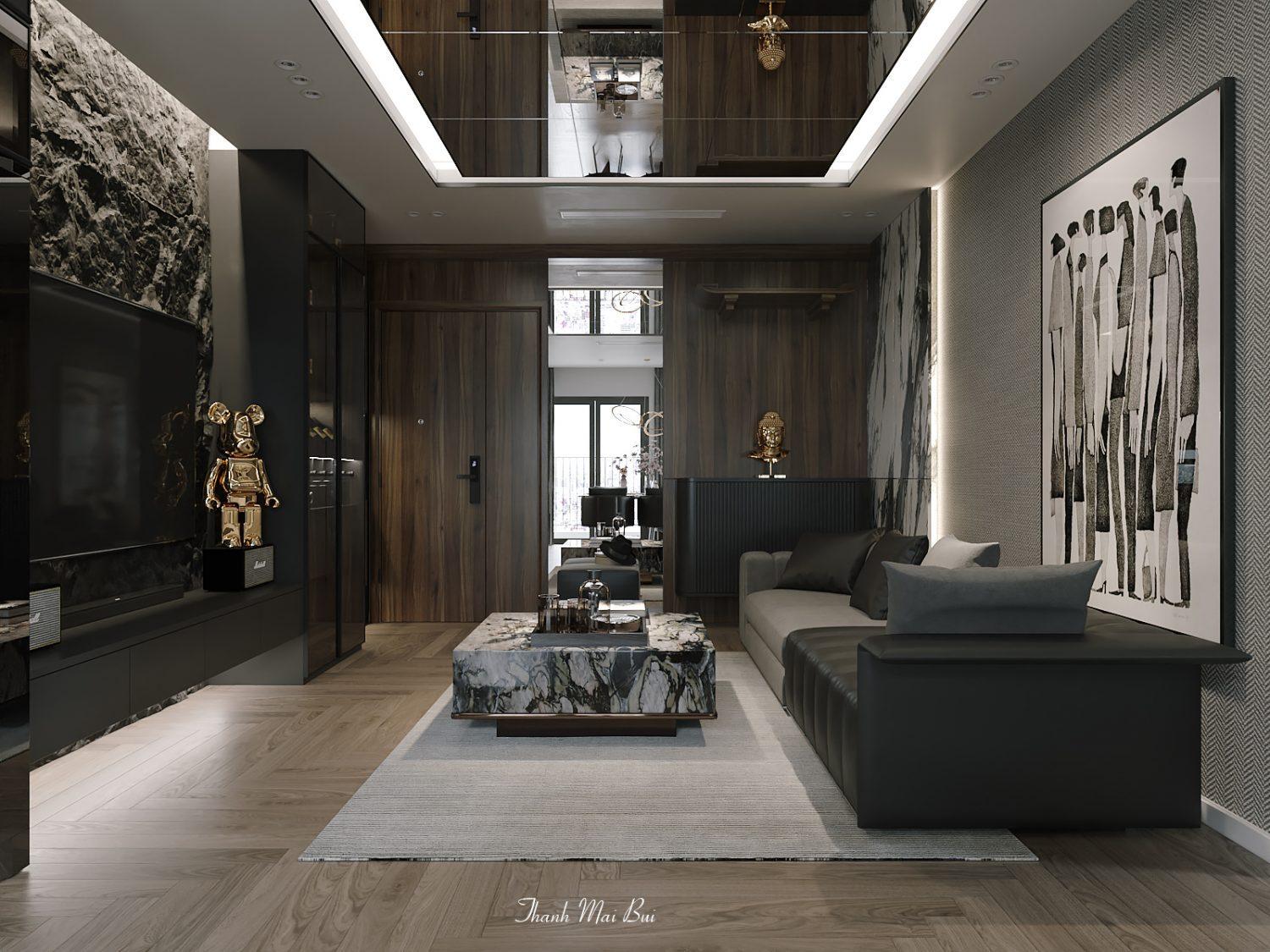 Living Room – Kitchen Interior