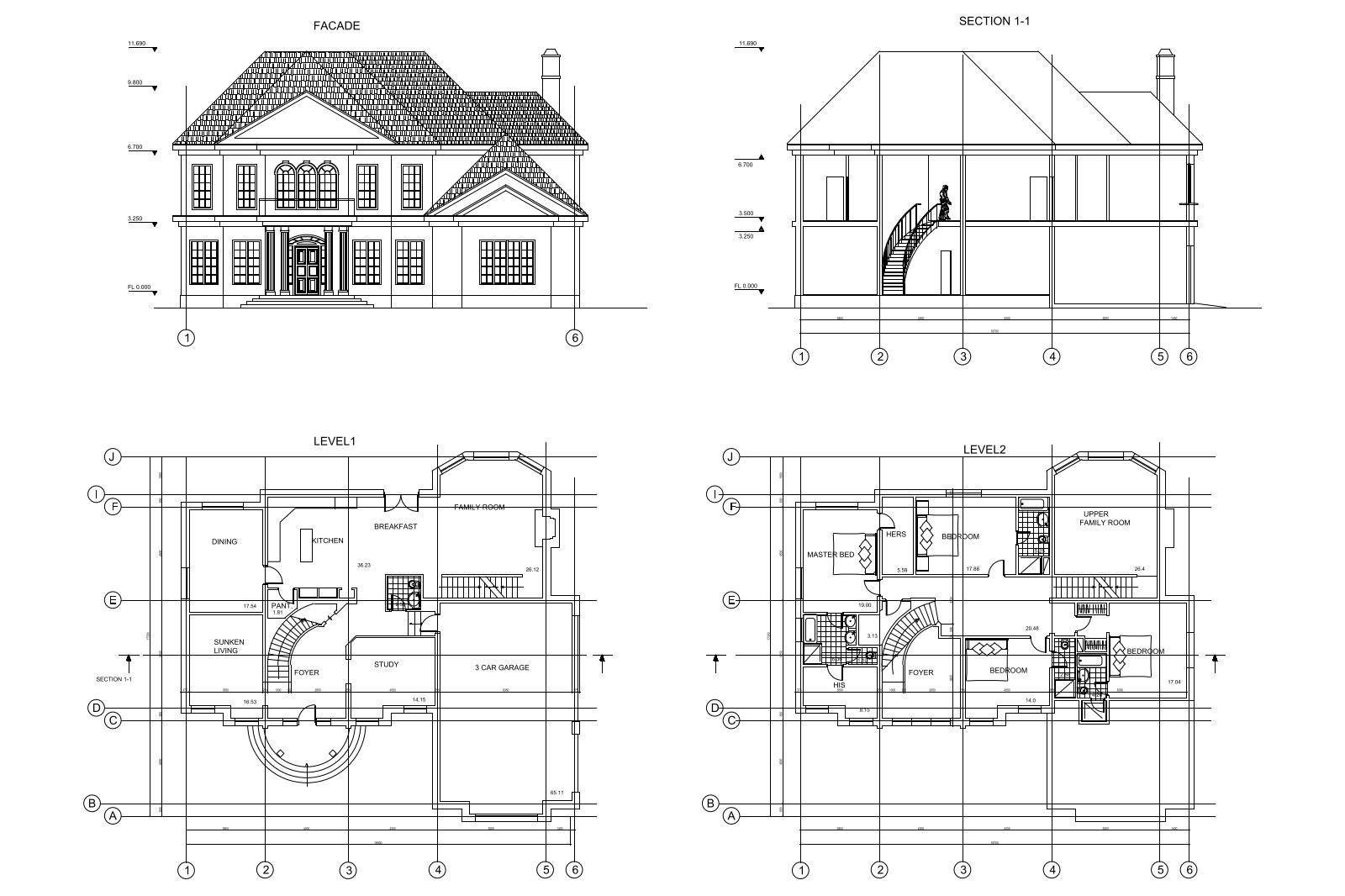 Two story house plans