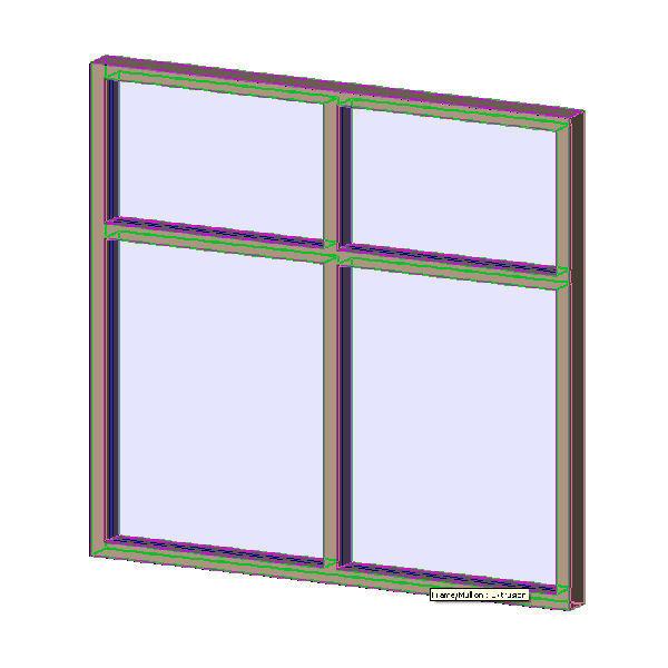 Aluminum Exterior Window - 2 wide x 2 high