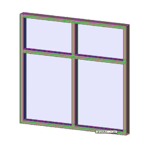 Aluminum Exterior Window - 2 wide x 2 high